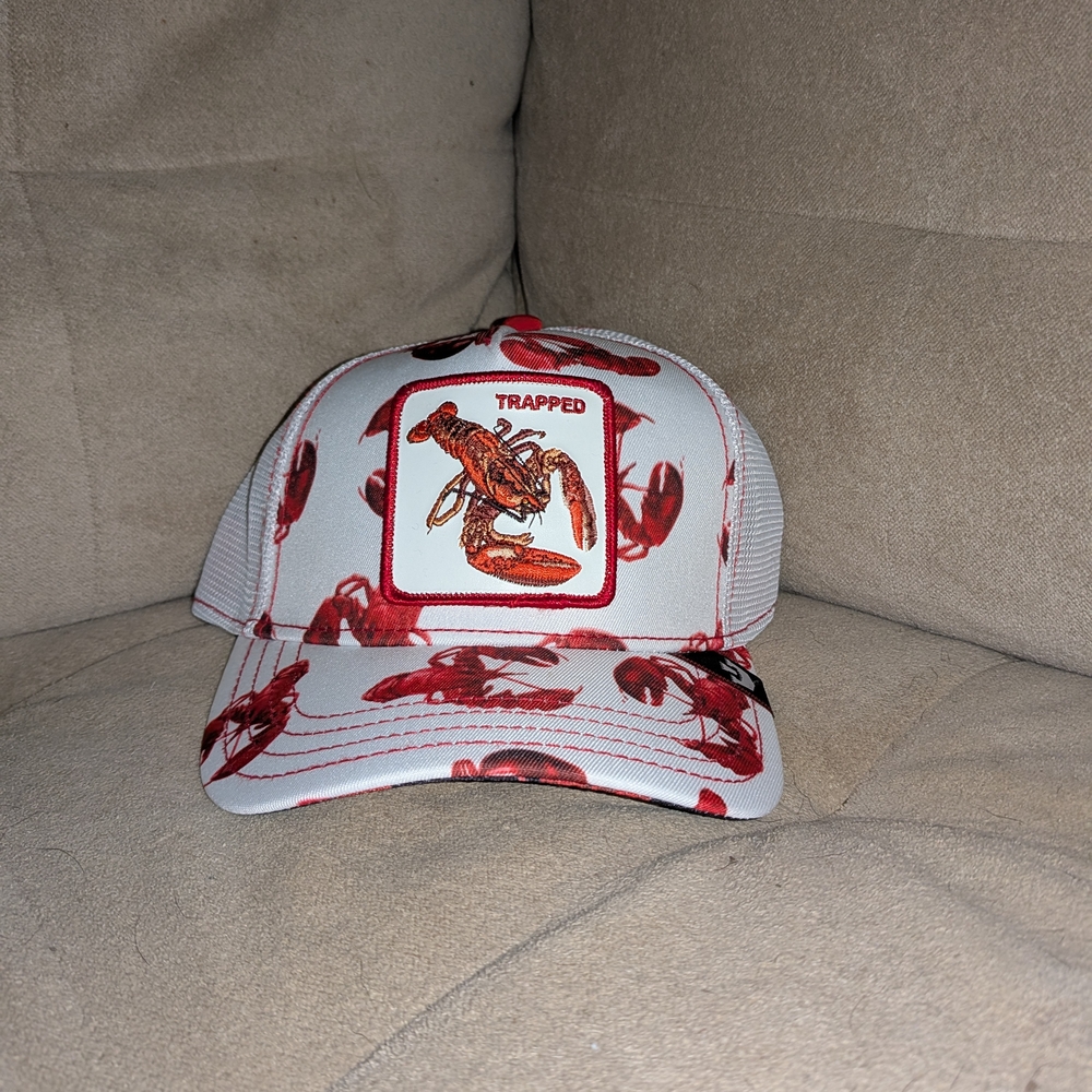 Goorin Bros White and Red Trucker Hat